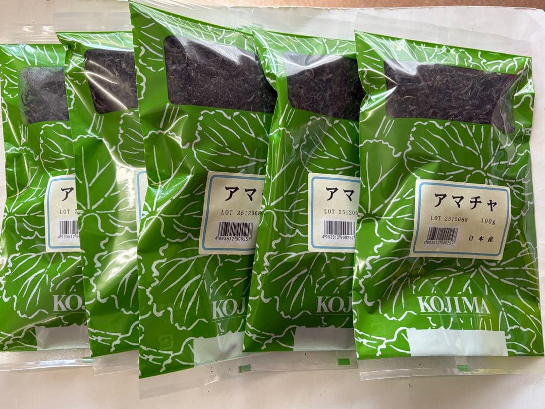 甘茶　100g ×5袋 未開封品　奈良県産