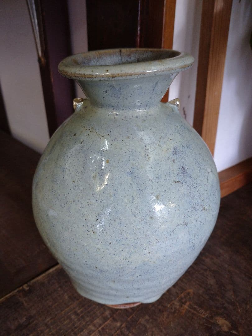 益子焼 花入れ 花瓶 成井恒男.