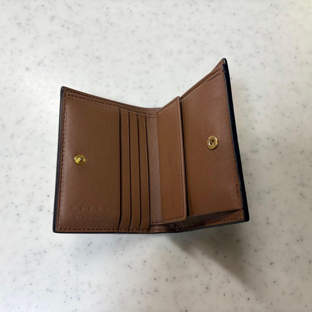 MARNI キャメル ブラウン 二つ折りウォレット マルニ 財布
