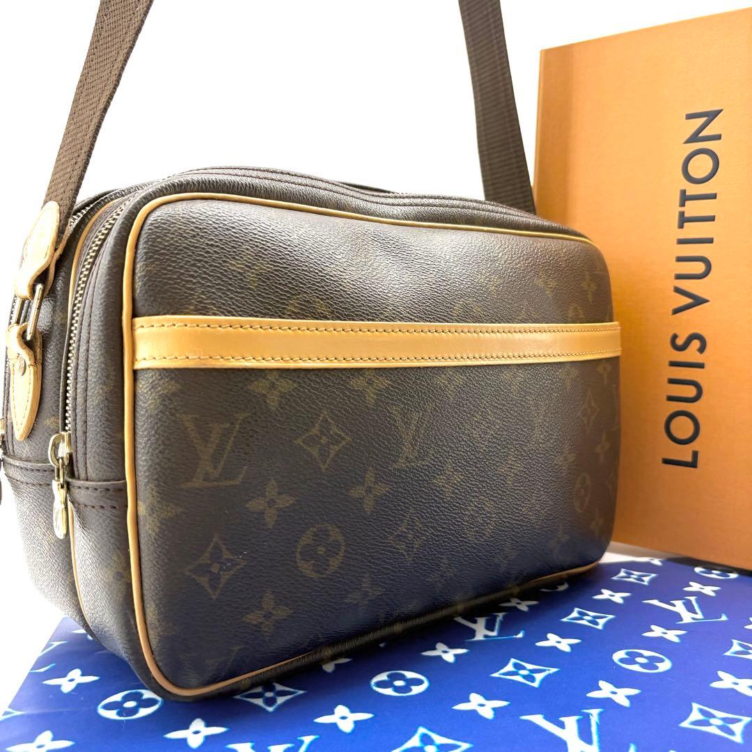 【美品】 VUITTON リポーターPM ショルダーバック　斜め掛け　モノグラム