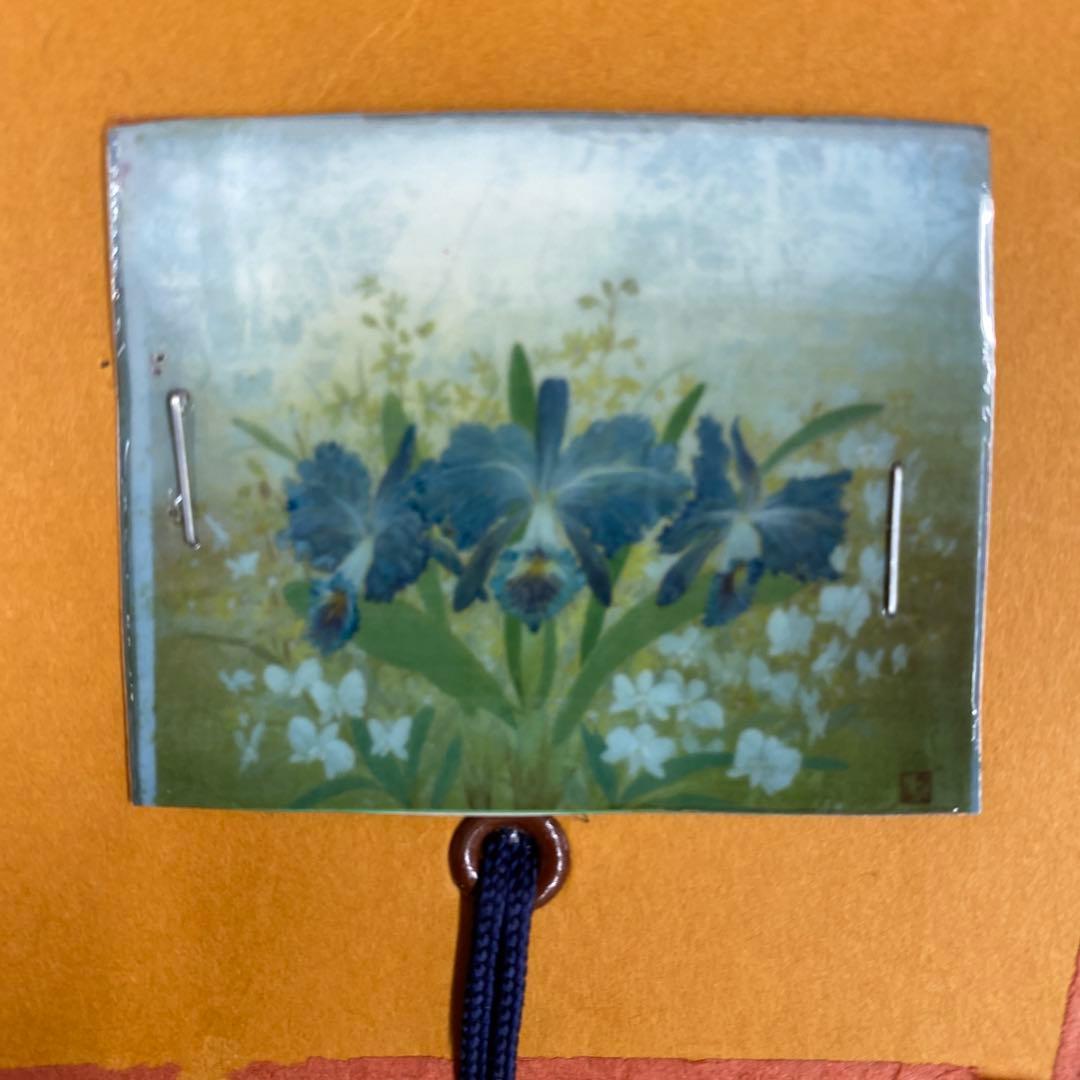 美品 掛け軸 鳥山玲作「華」菖蒲図 共箱 太巻き付 美術年鑑掲載