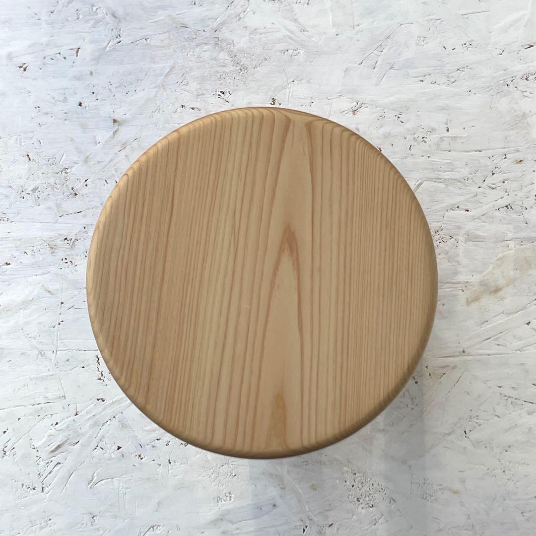 レモネード　国産ひのき　丸椅子　木製スツール　6脚