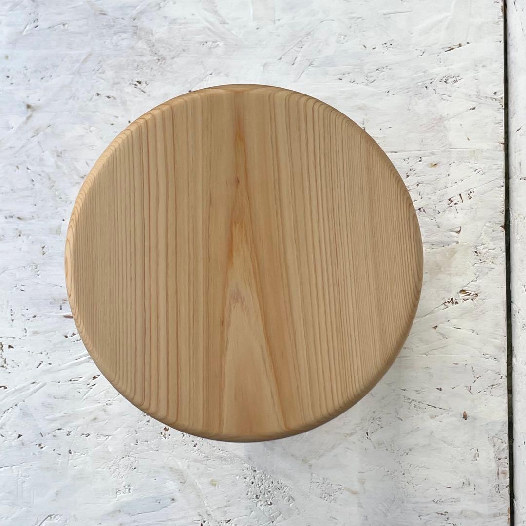 レモネード　国産ひのき　丸椅子　木製スツール　6脚