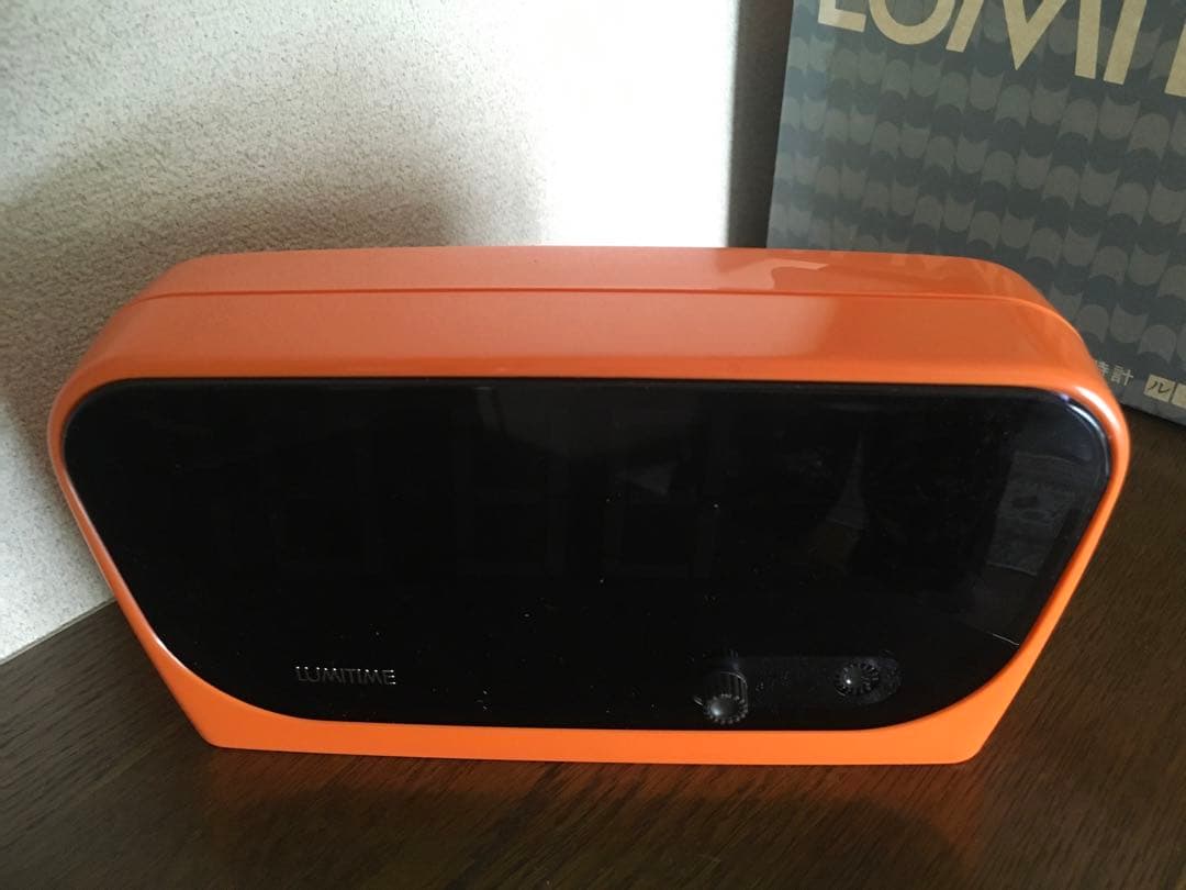 【新品未使用品】極希少　LUMITIME デジタル置時計 オレンジ