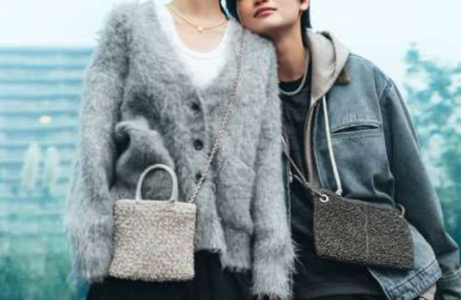 ☆未使用タグ付☆アンテプリマワイヤーグリッターIIスクエアスモールマルチホワイト