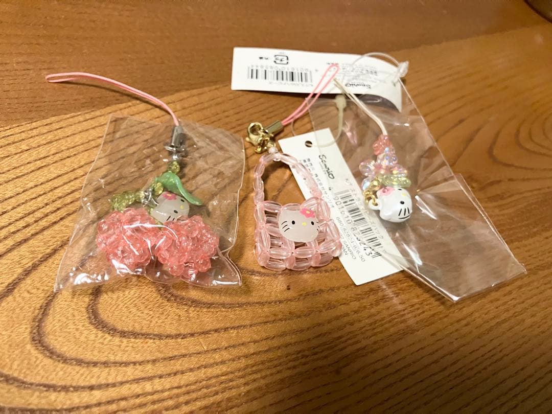 【超希少】ハローキティ　ビーズストラップ3点