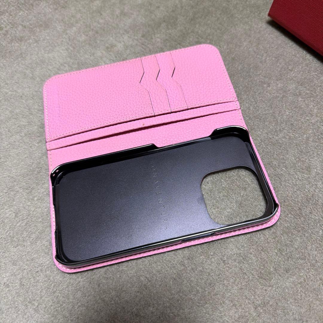 美品！BONAVENTURA iPhone14proケース タッフィーピンク