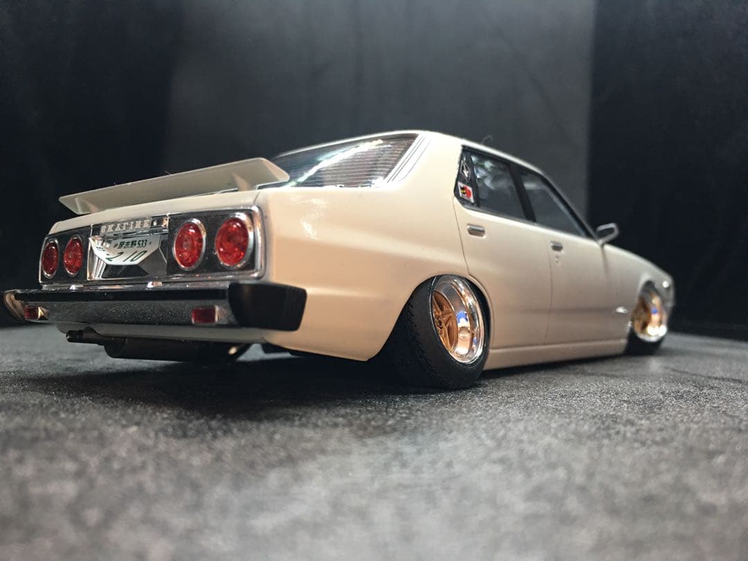 旧車プラモデル完成品1／２４フジミスカイラインジャパン