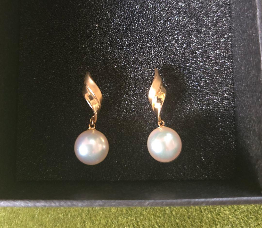 GSTV K18 あこや真珠 アコヤ真珠 ピアス