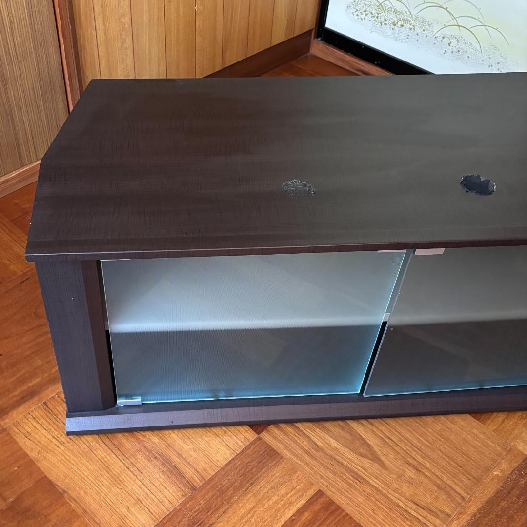 e75【TVボード】【訳あり】【テレビ】【家具】テレビボード　ブラウン