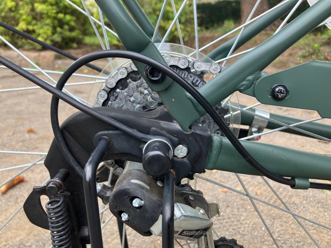 【引き取り限定】あさひ ボールドライン(マットオリーブ)BAA266HD-Ｏ