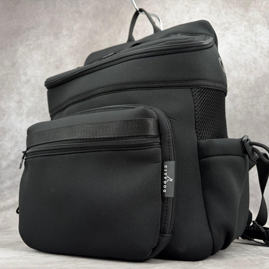 【良品✨】シティドッグ ネオプレーンバックパックキャリー R ペット ブラック