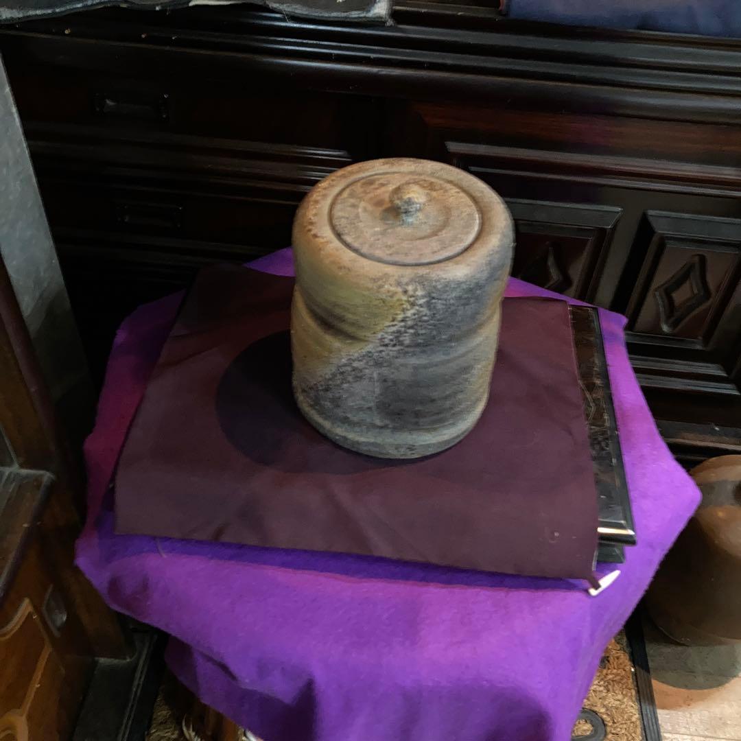 時代備前窯変水差し建水年末年始大売り出しです❣️風格の有る見事な作品です❣️