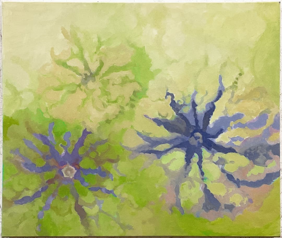 891/抽象画風/柑橘類/F10号