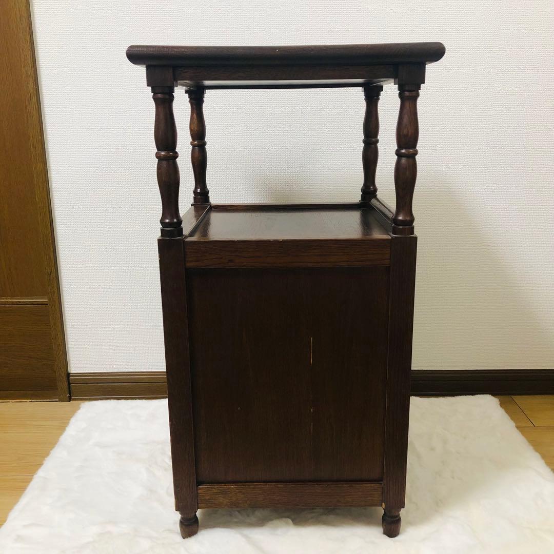 北海道高級民芸家具 古箪電話台　昭和レトロ