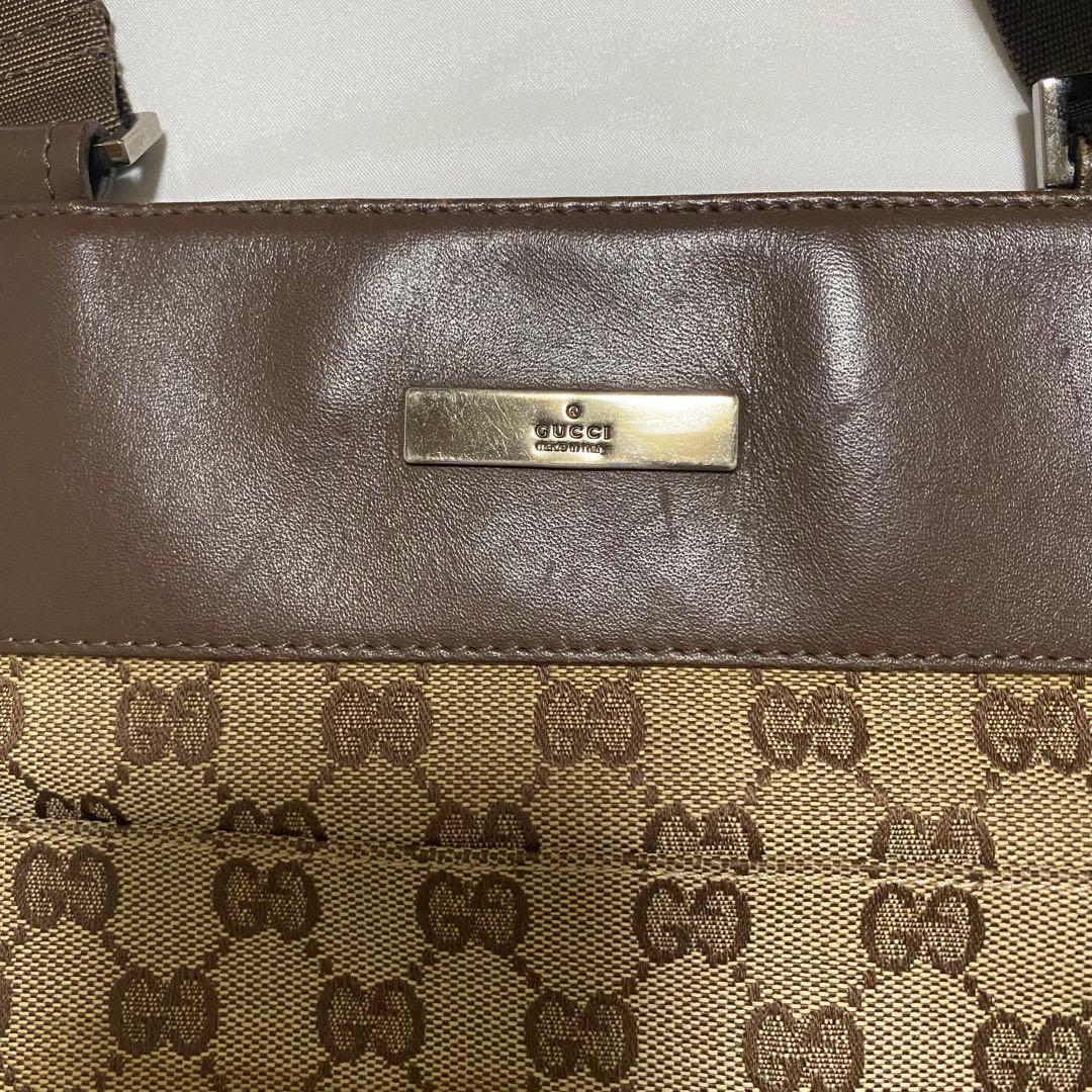 GUCCI グッチ ショルダーバッグ GG柄 ブラウン