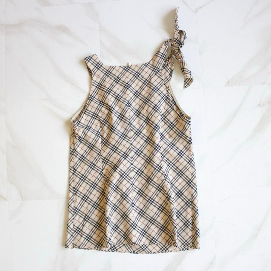 BURBERRY BLUE LABEL タンクトップ ノバチェック ベージュ