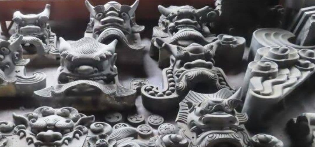 鬼瓦、シャチホコ、新品未使用