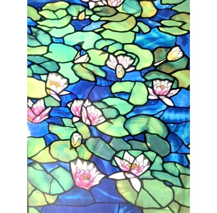 グラスマスターズ社 ヴィンテージ ステンドグラス 植物園 睡蓮の池 USA