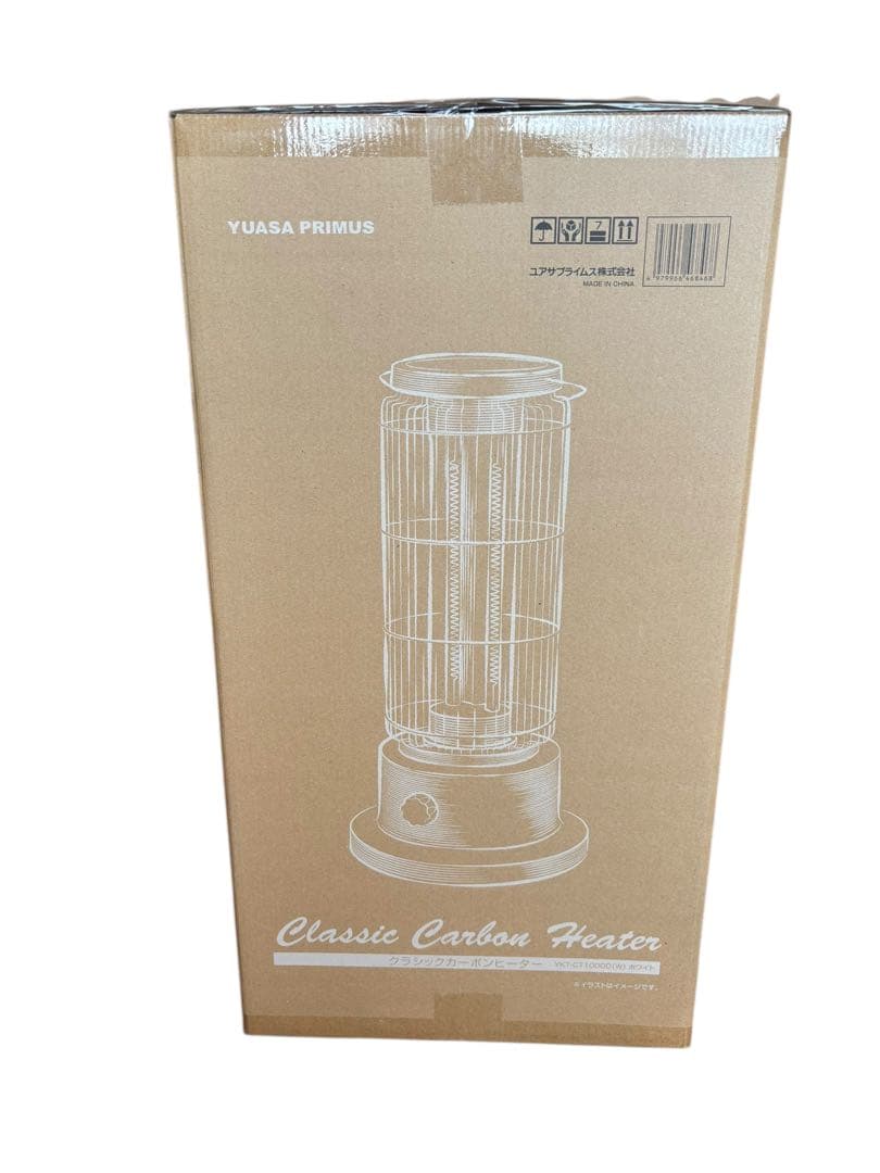ユアサプライムス クラシックカーボンヒーター YKT-CT1000D（W）