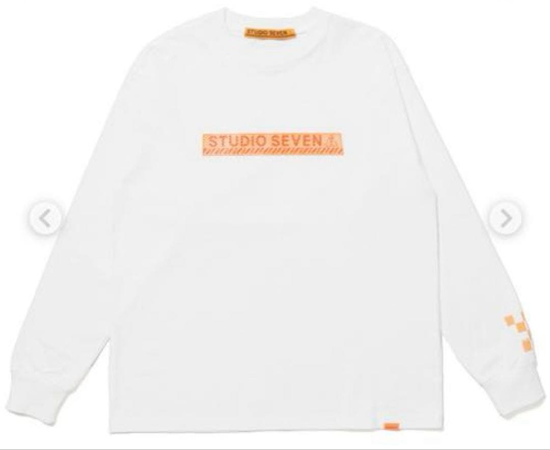 なつ★STUDIO SEVEN★スタジオ セブン　ロンＴ白×オレンジ