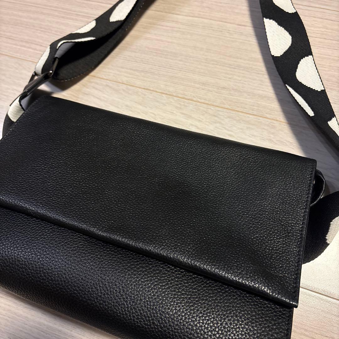 ear PAPILLONNER ダルメ柄　ショルダーバッグ　黒　数回使用