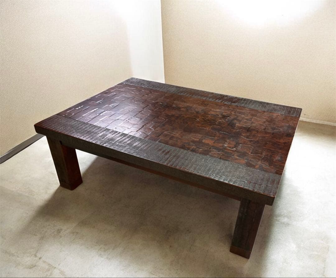 ユ*タ様 木製 国内生産品 家具調コタツ ダークブラウン　幅約120cm 奥行約