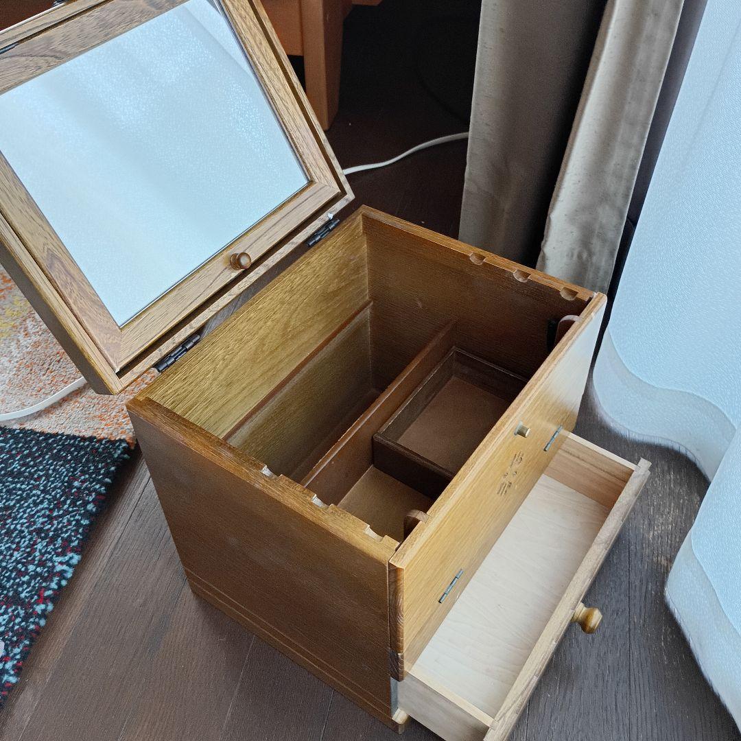 パリの雑貨屋 メイクボックス 木製鏡付