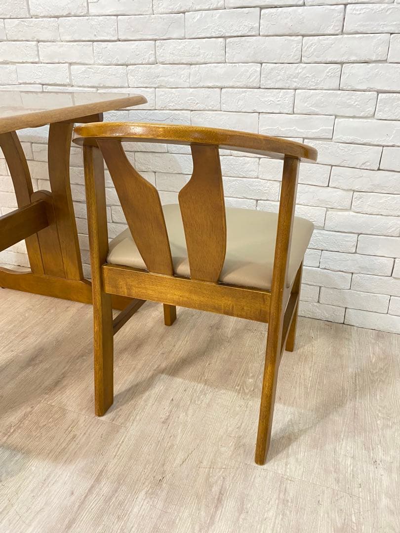 【東京都23区配送無料】ビンテージ　ダイニングテーブル　チェア　セット　机　椅子