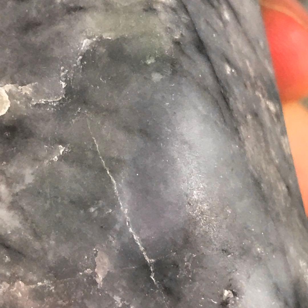 糸魚川翡翠　灰地＋糸巻き＋青　270g