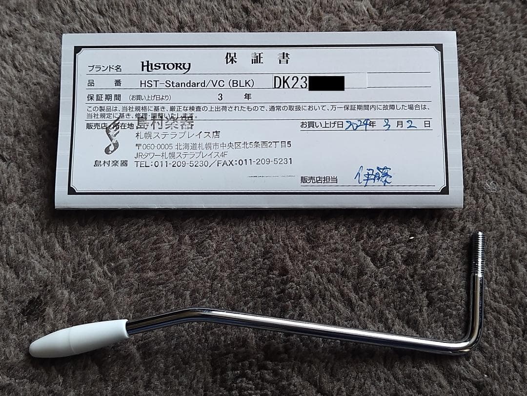 HISTORY HST-STANDARD VC ストラトキャスター