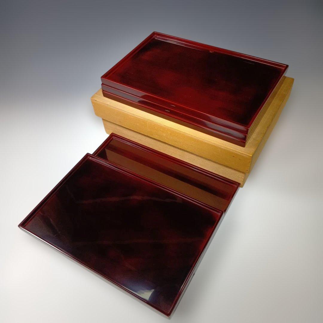 輪島塗　光栄堂　点心盆5枚　共箱