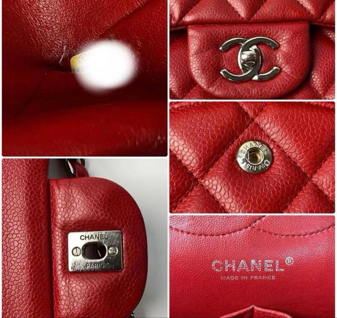ワインマダム様 CHANEL ダブルフラップ マトラッセ ショルダーバッグ