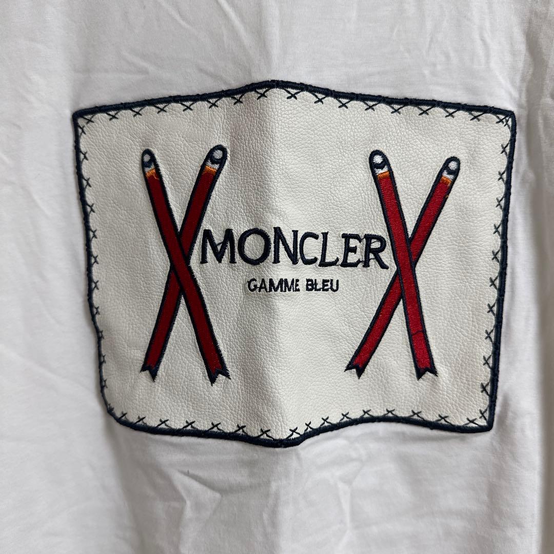 大特価‼️MONCLER GAMME BLEU ホワイト Tシャツ