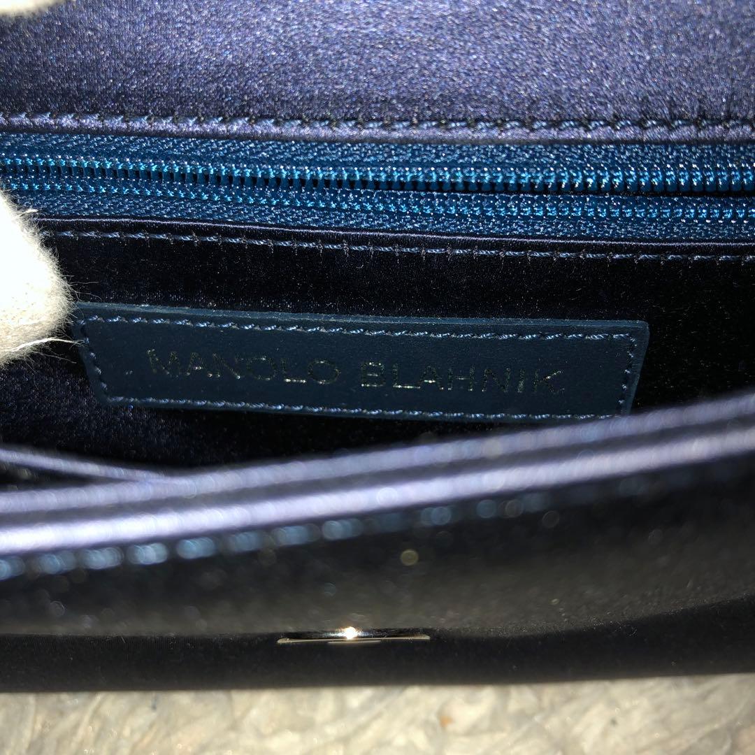 未使用級☆マノロブラニク ハンドバッグ ショルダーバッグ パーティバッグ