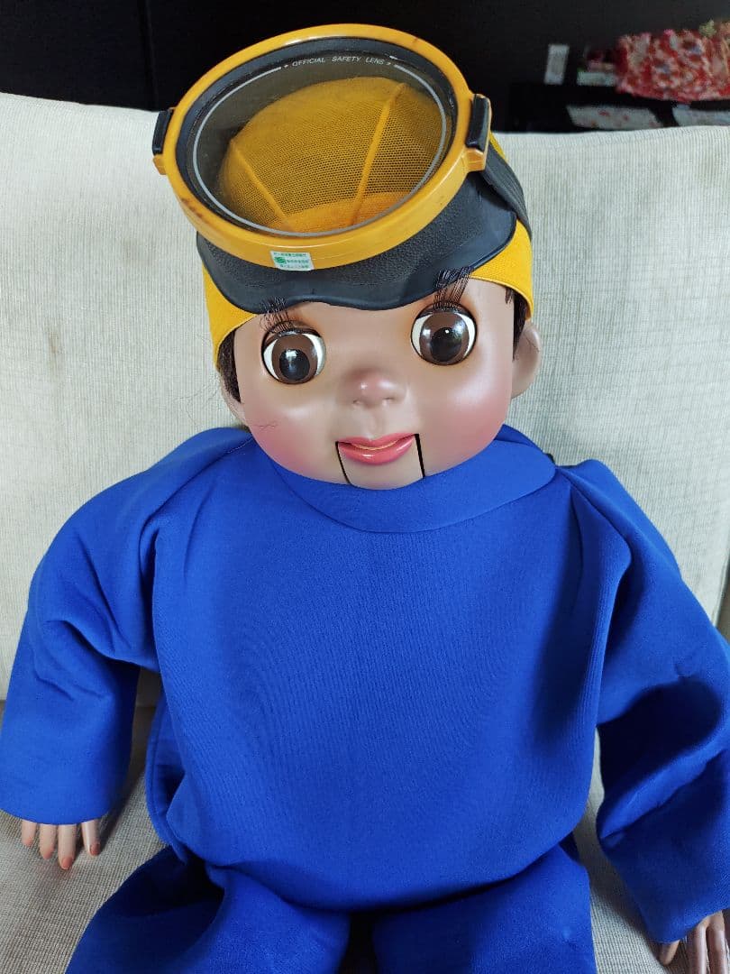 あすなろ腹話術人形男の子と女の子のかつら付き