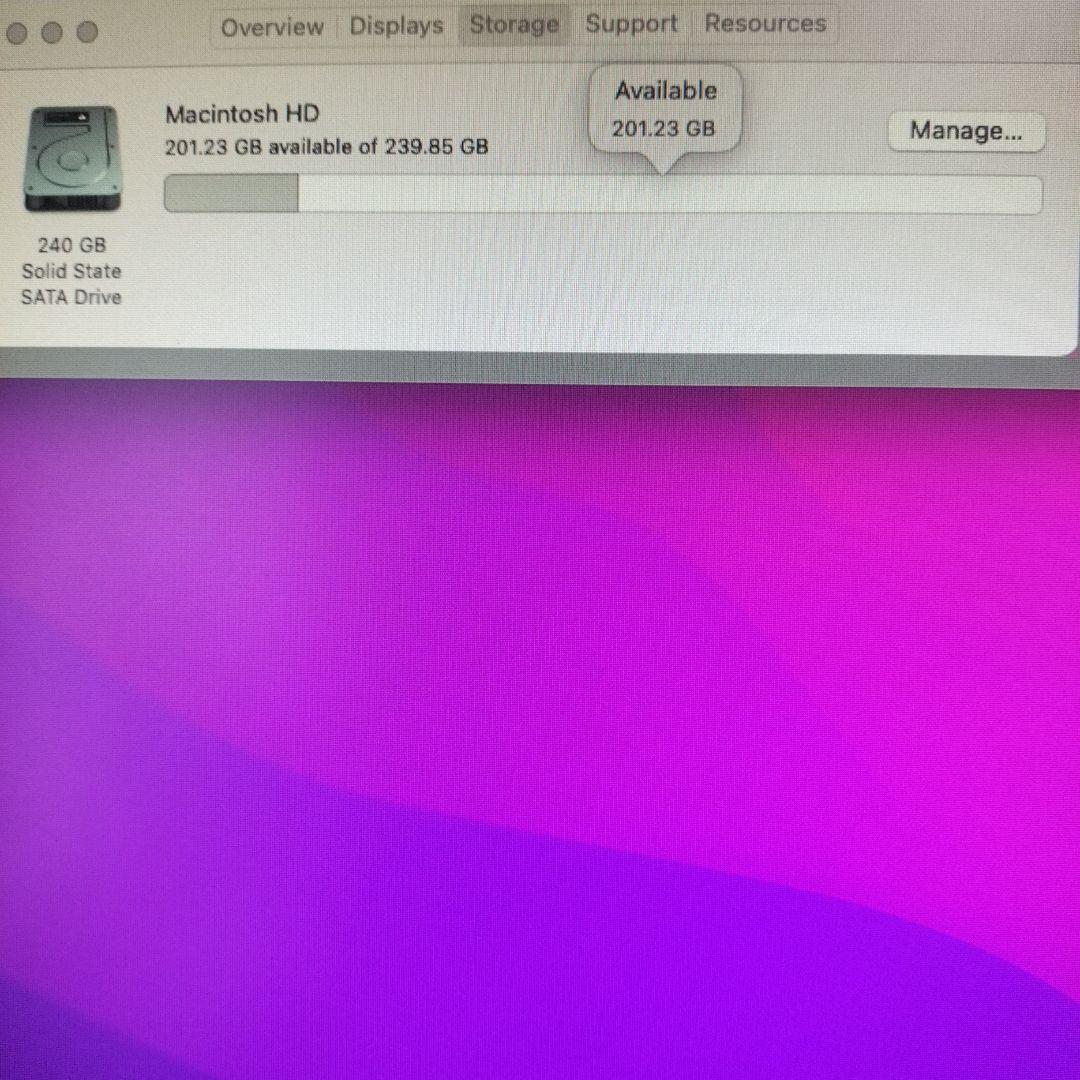 ミニPC Mac Mini2014 i5 8GB 240GB SSD