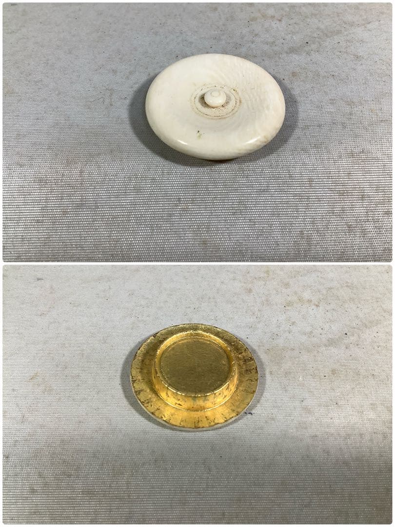 萩焼　茶入　吉田仙萩　茶道具　有栖川鹿文