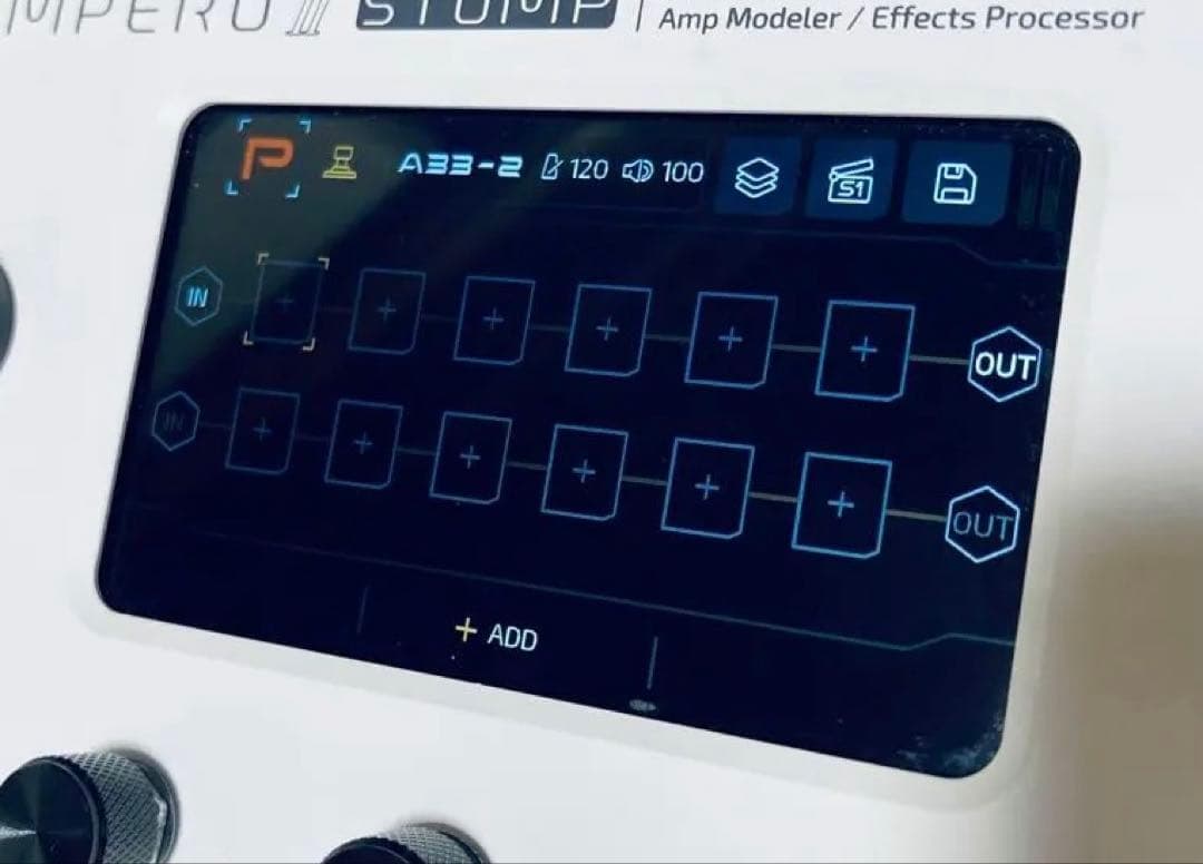 【Riru】Hotone Ampero II Stomp ホワイト