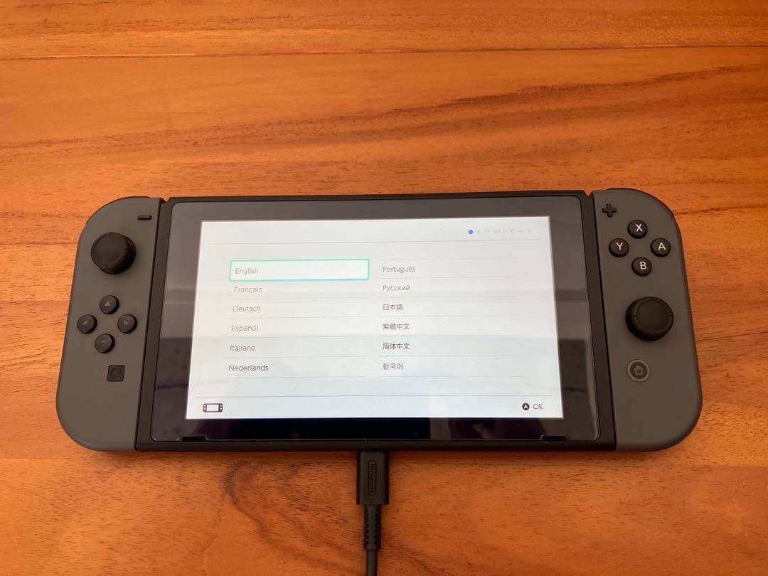 Nintendo Switch グレー 本体 動作確認済/保護ケース付