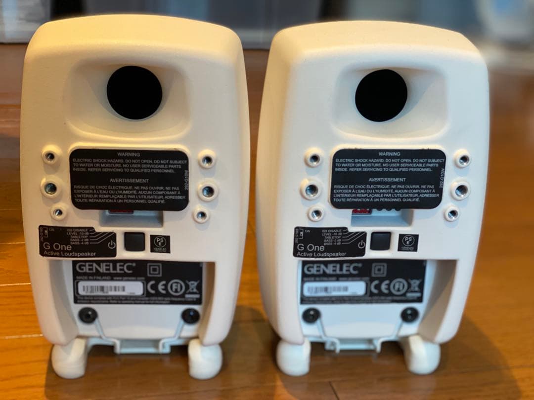 GENELEC G One ホワイト アクティブスピーカー　中古美品