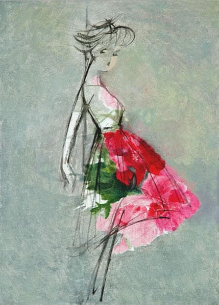 油絵 菅家令子 絵 絵画 インテリア 額付(黒) F4-071512 人物 女性