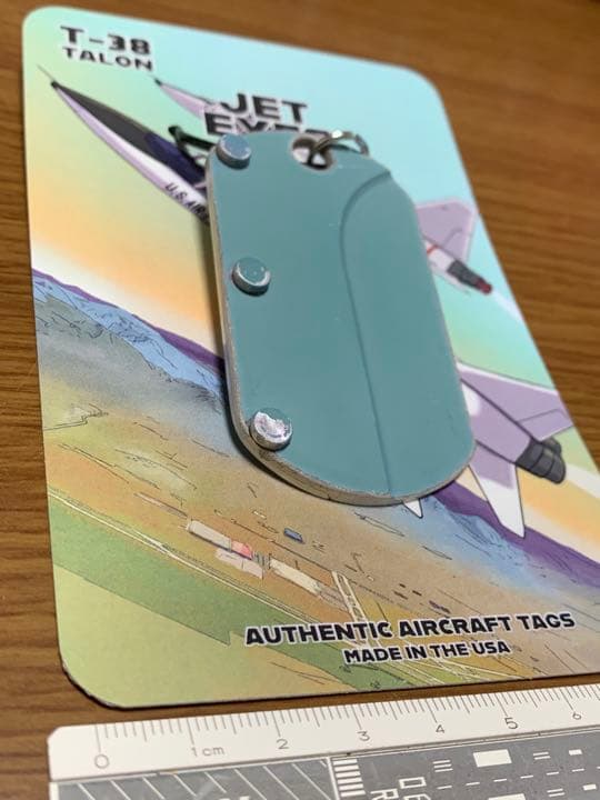 米軍 練習機T-38 Talon タロン タグ キーホルダー リベット