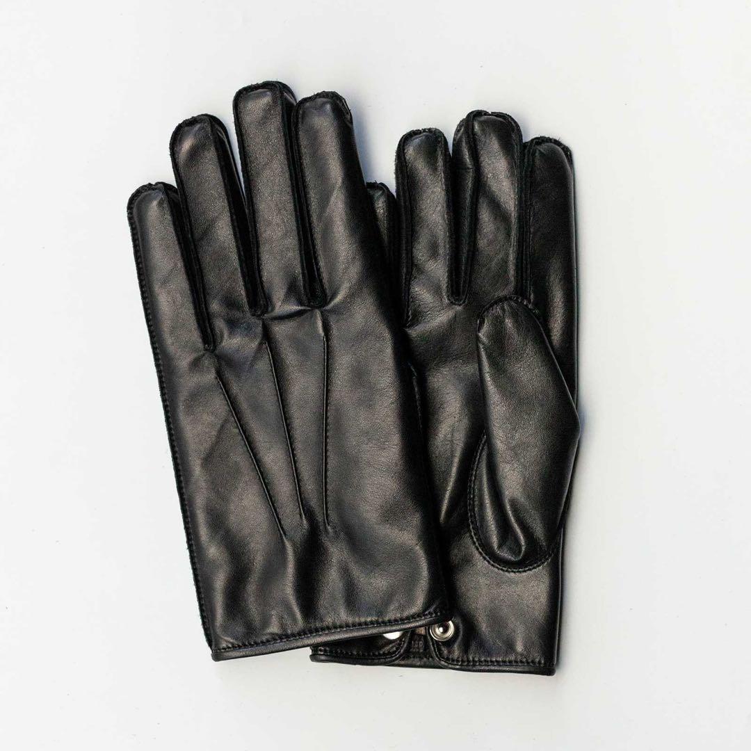 【カシミヤ】WASHABLE LEATHER GLOVES [BUSINESS]