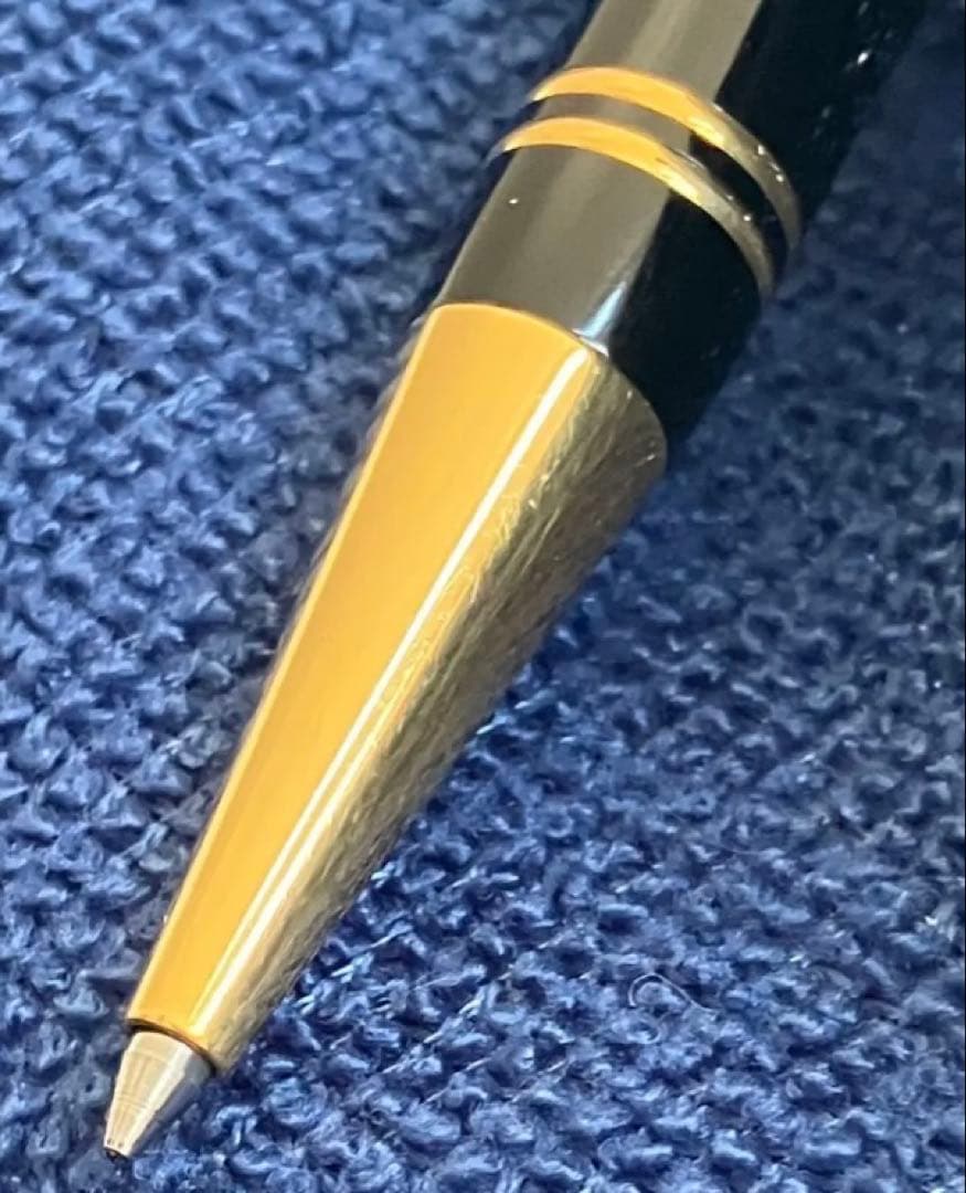 英国製/重厚なブラック軸にダブル金環のパーカーデュオフォールドBP