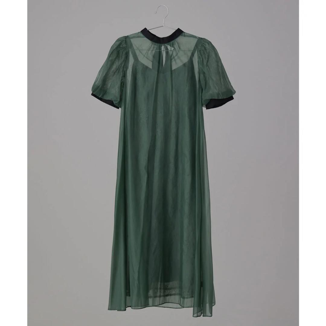 美品 niana ニアナ Aラインオーガンジーレースレイヤードドレス M 妊婦