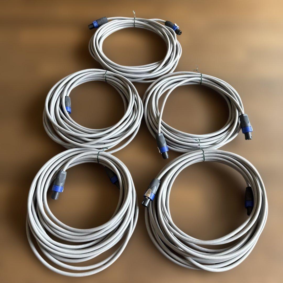 ［新品:最終価格］カナレ　スピーカーケーブル　10m 5本セット②