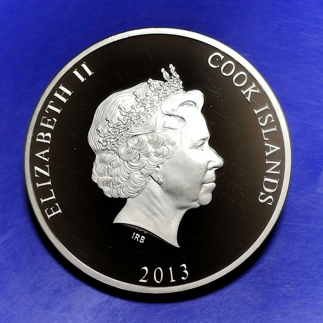 ブラック・ジャック連載40周年記念カラー銀貨（クック諸島）2013年