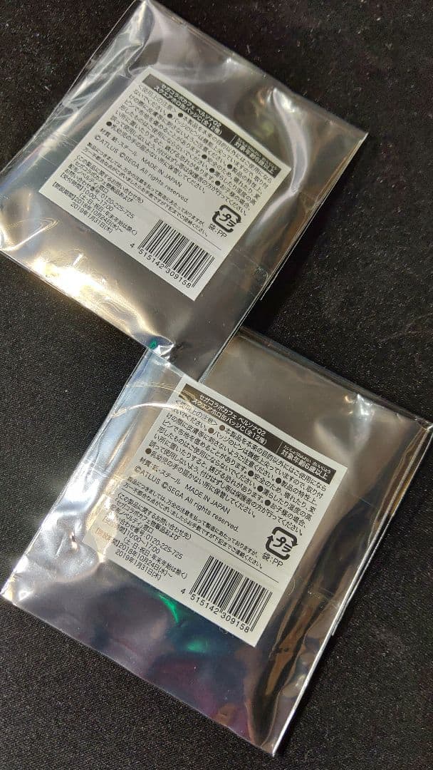 ①レア ペルソナQ2 缶バッジセット P3 理 ハム子 スクエア缶バッジ