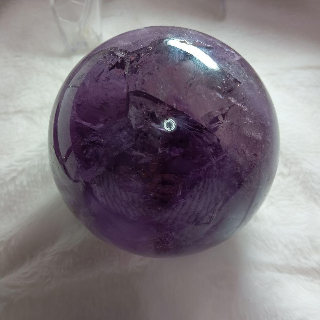 アメジスト 紫水晶 パワーストーン 球形 10.5cm